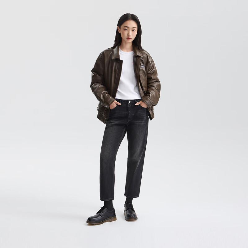 Lee Women's Straight-Leg Fleece Lined Jeans