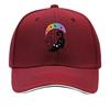 Whimsical Rainbow Moon Cat Charm Sandwich Baseball Cap Sun Cap Outdoor Workouts Hat