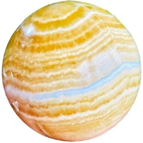 1 шт. Натуральный полированный кристалл оранжевого кальцита, хрустальный шар, кристалл желтого кальцита, хрустальный шар из прозрачного кварца(6.8cm) 3.5cm
