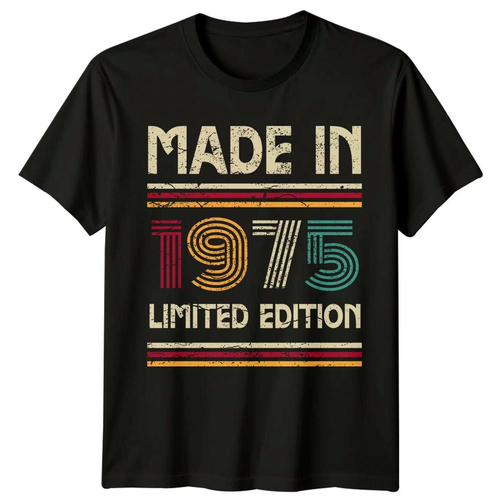 Made In 1975 Unisexs T Shirt 51st Birthday Gift Vintage fiftyone Year Old b