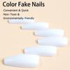 Exclusive Long Trapezoid White Wearable Nail Art Tips