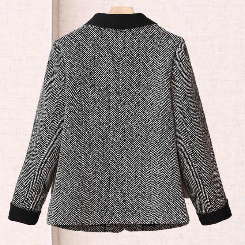 Jugendlicher Frühling Herbst Damen Blazer Modische Schlankmachende Bürojacke Eleganter Kleiner Mantel
