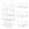 Fenghome Hanging Rack, Set of 3, Closet Storage, Foldable, 2025 New Design, Clothes Storage, Multiple Connectable Shelves, Compact Folding, Large Capa