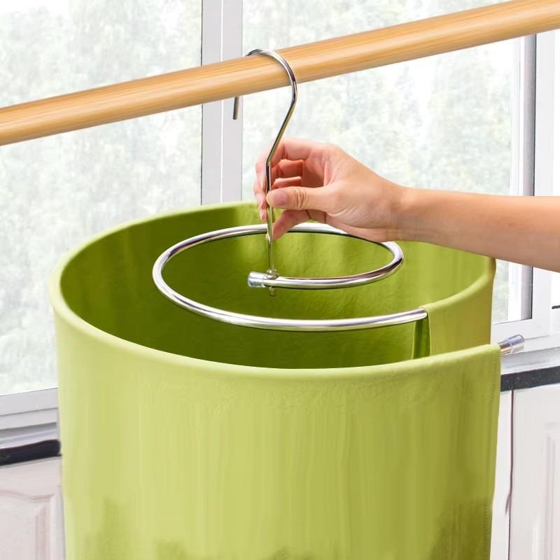 

1 шт. круглая спиральная вешалка для простыней из нержавеющей стали вращающаяся сушилка экономит место вешалка для одеял на открытом воздухе дома балконная вешалка серебряный