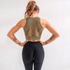 Yaz Hollow Out Dikişsiz Spor Sütyeni Yoga Üstü Kadın Giyim Düz Rahat Yoga Atlet Üstleri Kadın Koşu Fitness İç Çamaşırı Yoga Yeleği Bayan 24413