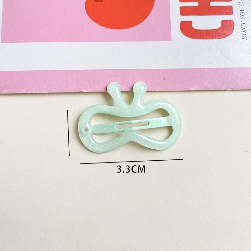 

2pcs New Fine Flash Snail Children s Hairpin Bb Bangs Clip Broken Hair Side Headwear Girls Kids Hair Accessories