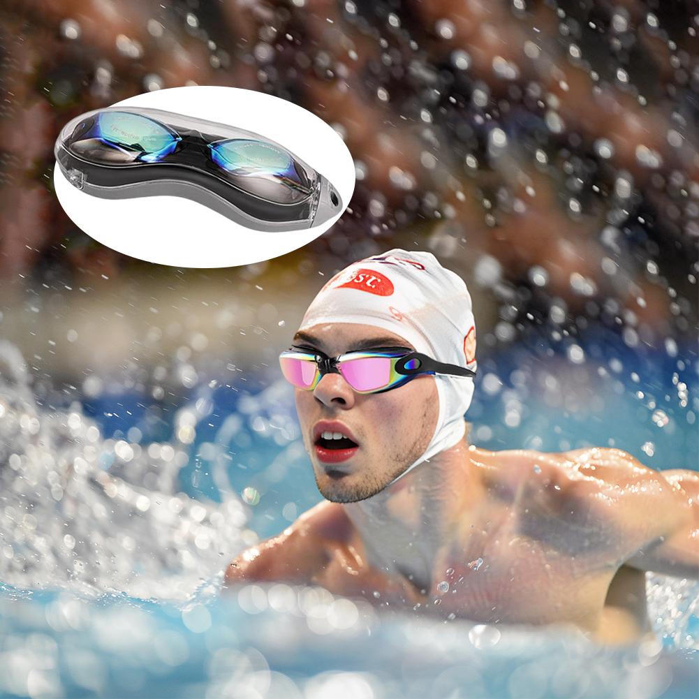 Adults Swim Goggles Anti Fog Swimming Goggles Adjustable UV Protection Swimming Goggles Swim Sports Eyewear for Swim Training