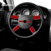 For Dodge Magnum Charger 2008 2009 2010 Real Soft Carbon Fiber Car Steering Wheel Cover Sticker Accessories Interior Trim