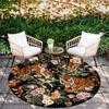 Tiger pattern round rug,Carpet Rug for Living Room Bedroom Playroom ,Non-slip Floor Mat,Holiday Gifts and Birthday Gifts.