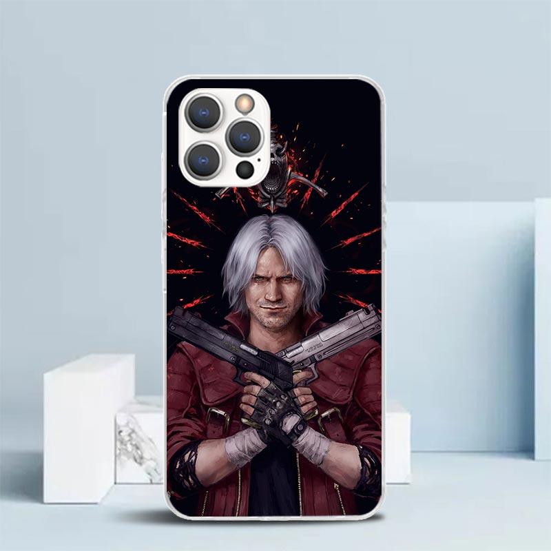 

Game D-Devil May Cry 5 Phone Case For IPhone 16 17 Air 16E 15 14 Plus 13 Mini 12 11 Pro Max 7 8 + SE 2020 Soft TPU Back Cover 16 iPhone 17