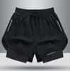 Men’s Quick-Drying Swim Trunks with Double-Layer Anti-Embarrassment Design for Beach and Sports Activities