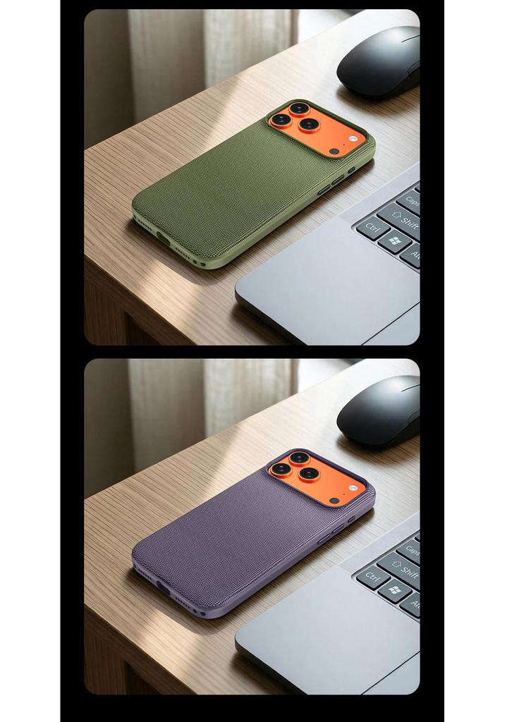 Official Magnetic Fabric Case for iPhone 17 Pro Max - Apple Tech Frosted Full Coverage Protective Case