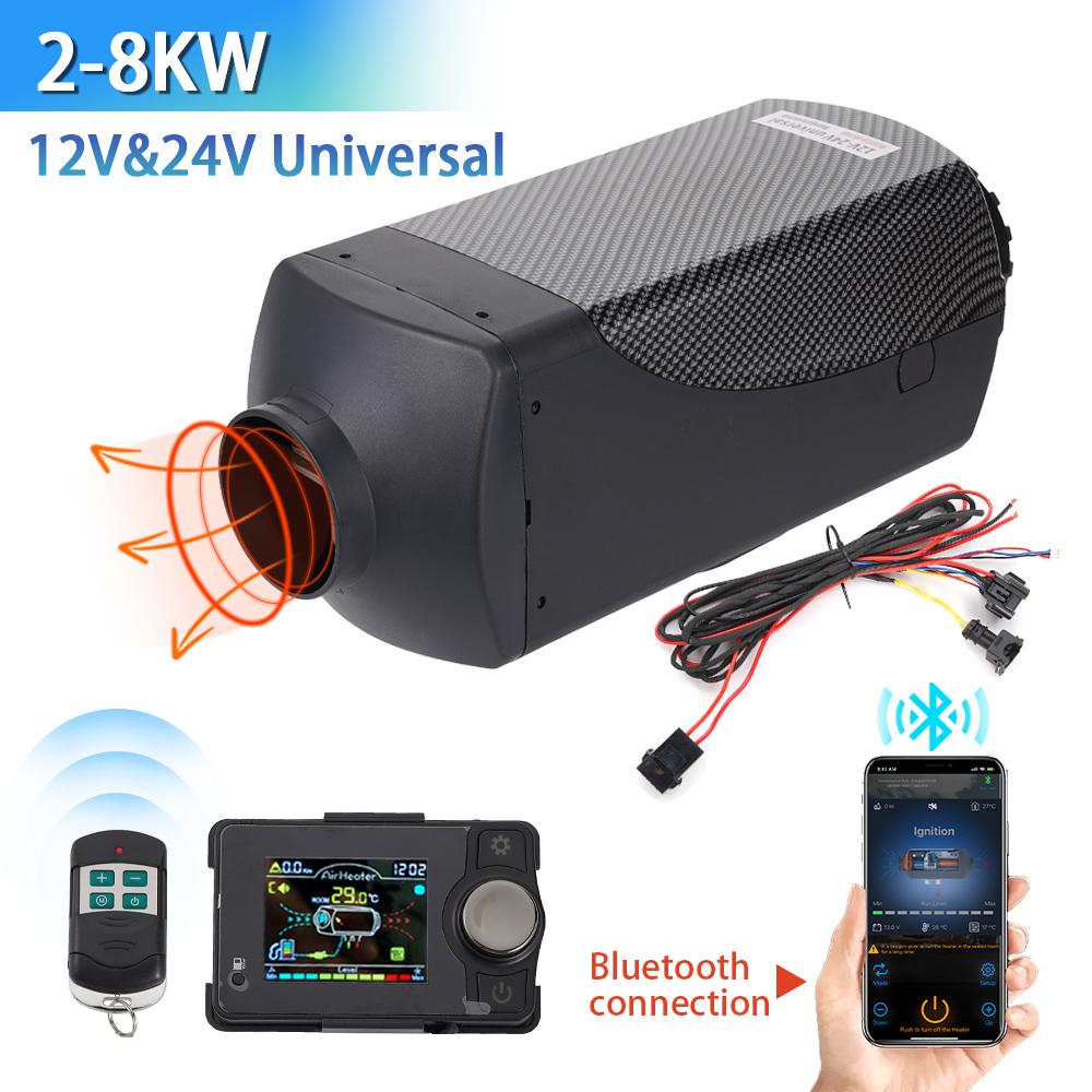 2-8KW 12V&24V Split machine Diesel Heater bluetooth Remote Control Automatic Altitude Adjustment for RV Trailer Camper Van