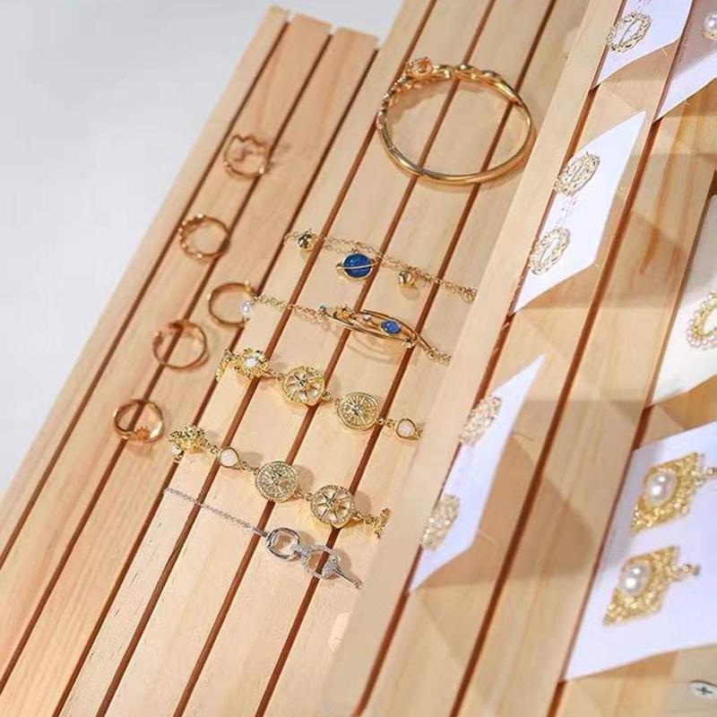 Flerlags utstillingsstativ Loggring Øredobbknapp Utstillingsstativ Avtakbart Øredobbkort Smykkestativ Dukkehånd Visning