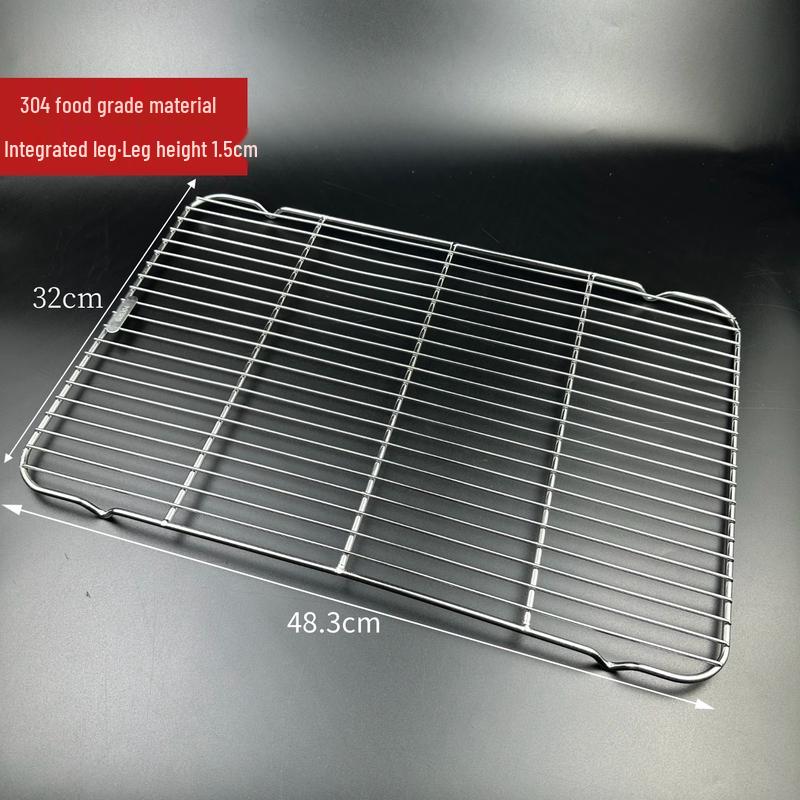 Kashicong Stainless Steel Rectangular BBQ Grill Rack with Legs