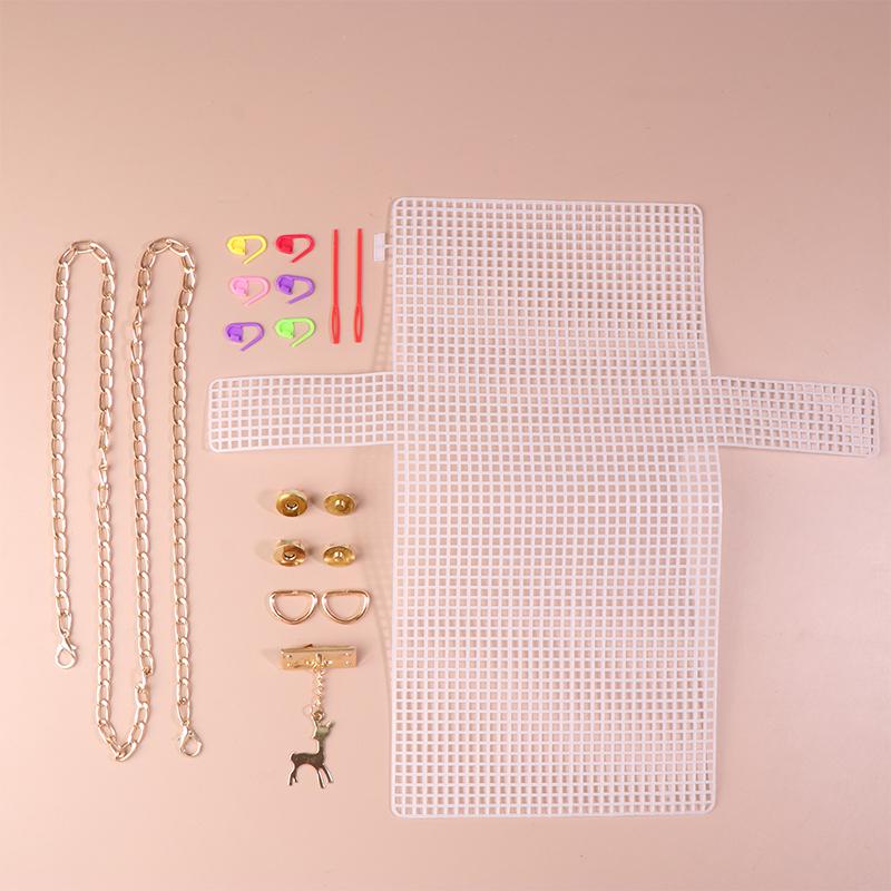 

Допоміжний Плетіння Пластикова Сітка Набір Пластикова Сітка Помічник для Плетіння Сумка Сумка через Плечеf Сітка Кришка Аксесуари для Сумки DIY