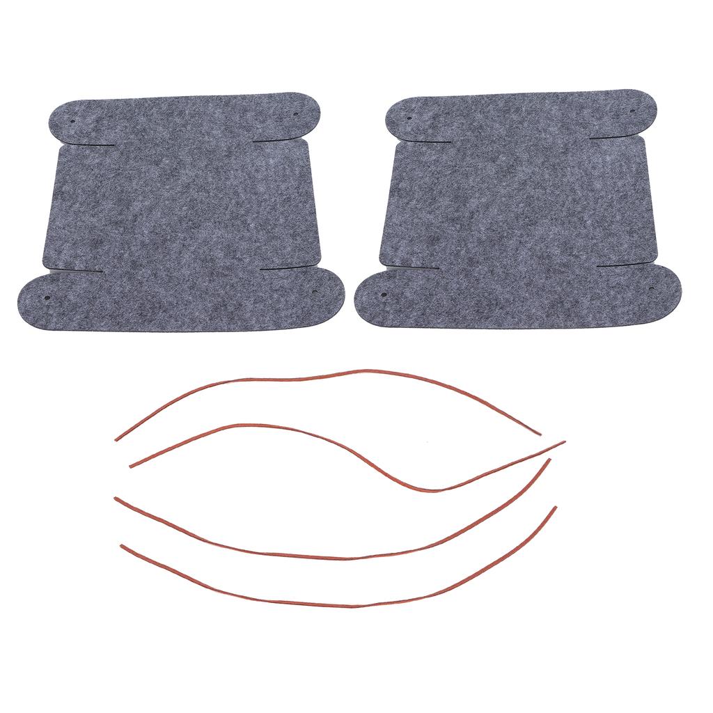 2 Pcs Desktop Storage Felt Box Foldable Felt Storage Basket Makeup Organizing Basket for Home
