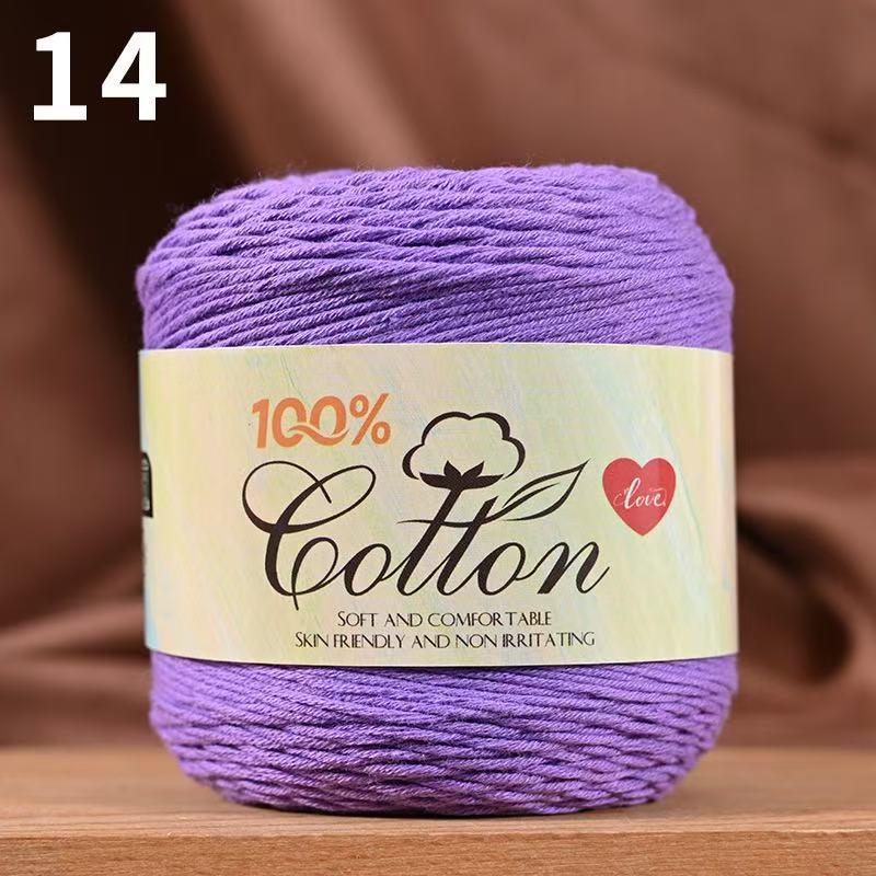 75g Medium Cotton Yarn Cake for Baby Sweater & Crochet Hat - Skin-friendly, Hand-knitted