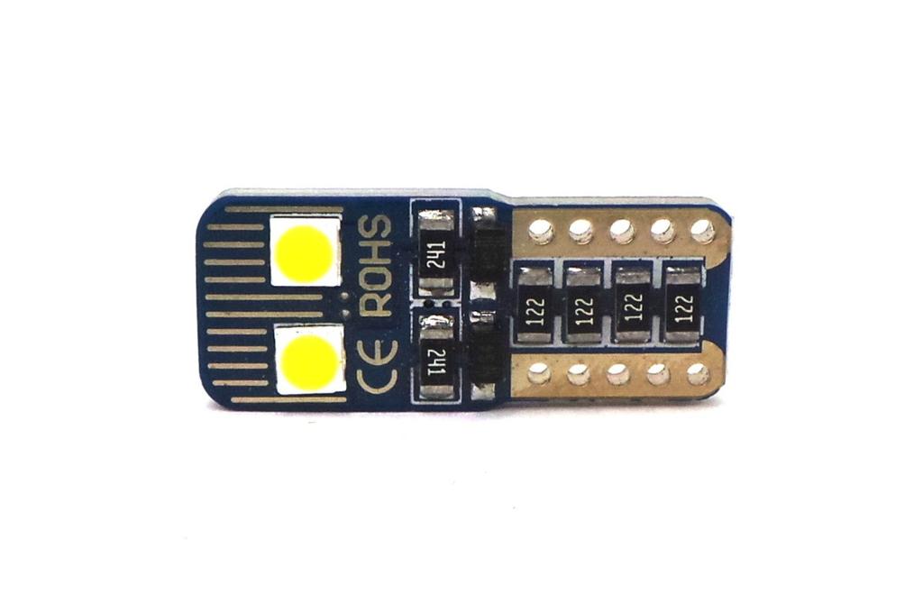 6 Pcs LED Bulb T10, W5W 12V-18V 3W CANBUS 320lm Off-Road