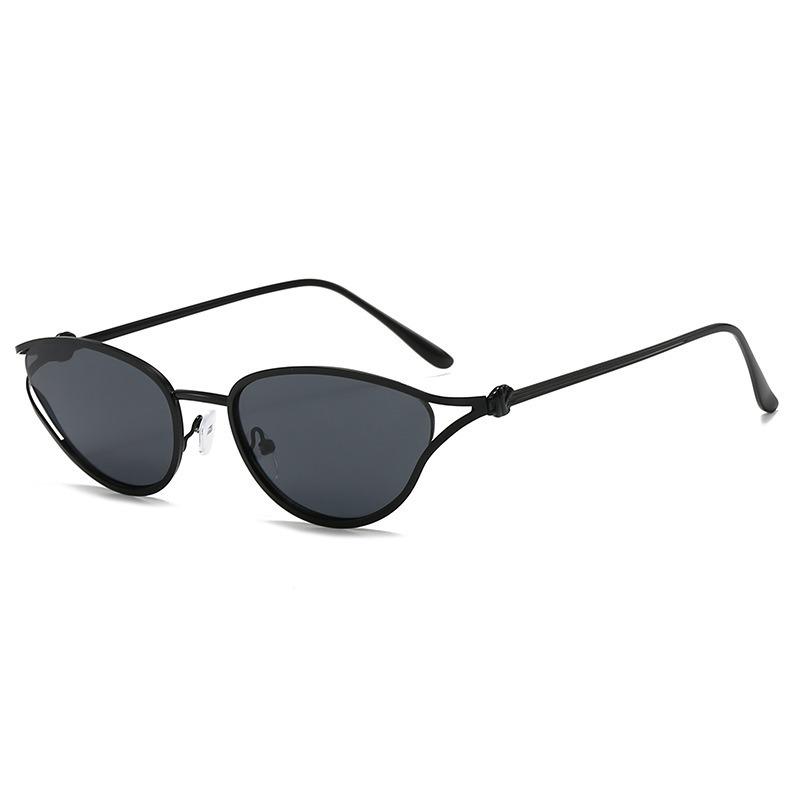 Cat Eye Small Frame Metal Uv400 Protection Fashion Sunglasses Unisex