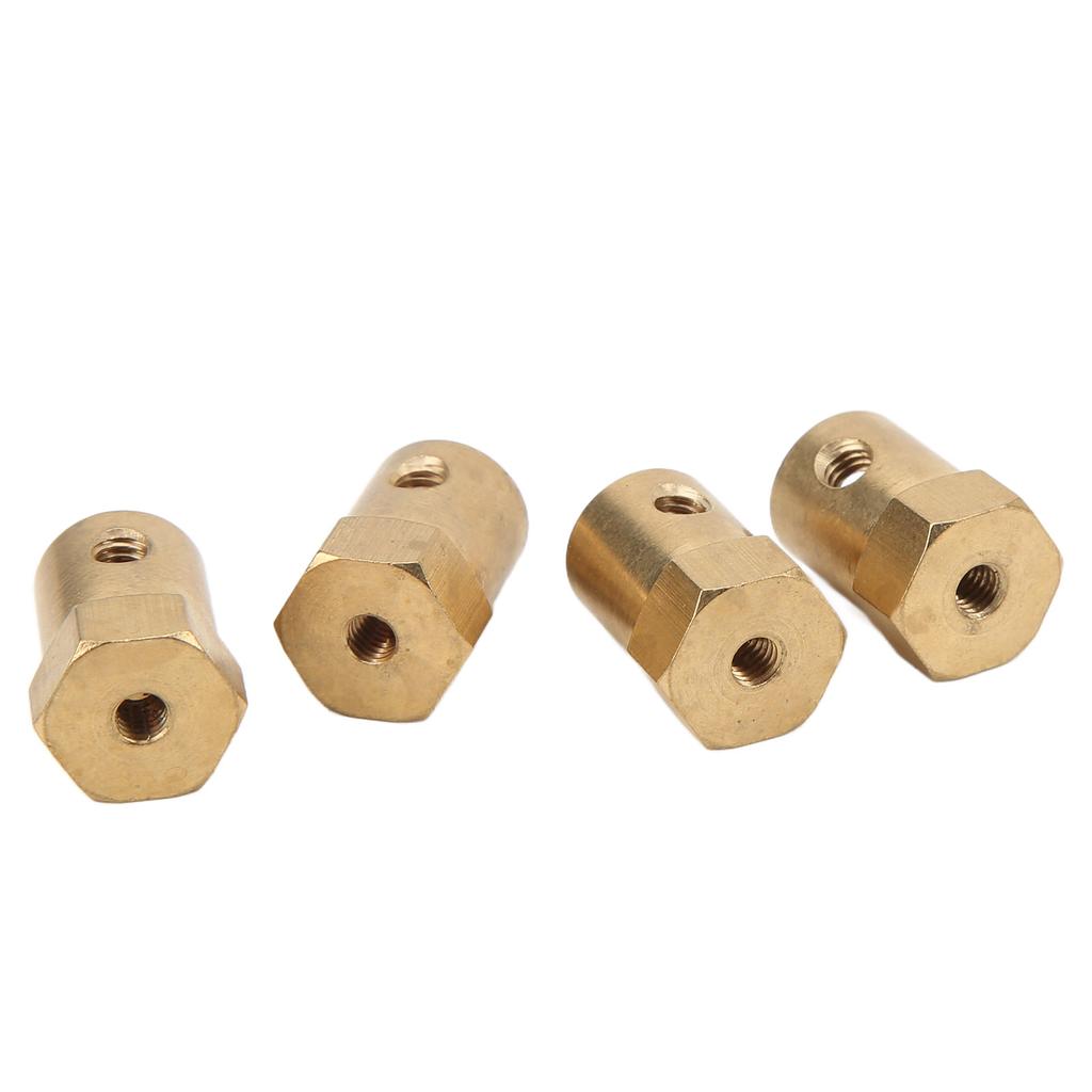 4Pcs RC Brass Coupler Extension Wheel Hub Combiner Coupler for WPL RC Car Replacement Repair