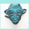 Unisex Sound Reactive Led Light Up Mask For Dance Rave Edm Plur Party Halloween