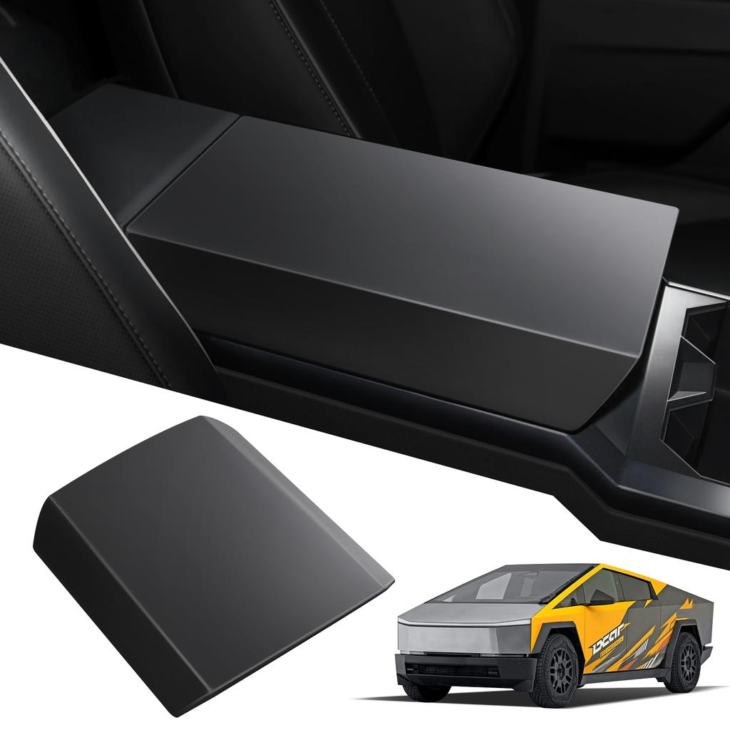 Center Console Cover For Tesla Cybertruck 2025 2025 TPE Scratch Resistance Car Armrest Box Cover Protector Pad Car Accessories