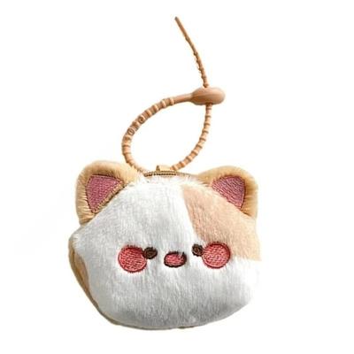 New Lovely Design Cat Wallet Japanese Style Soft Cat Shaped Pouch Kawaii Cartoon Animal Coin Purse