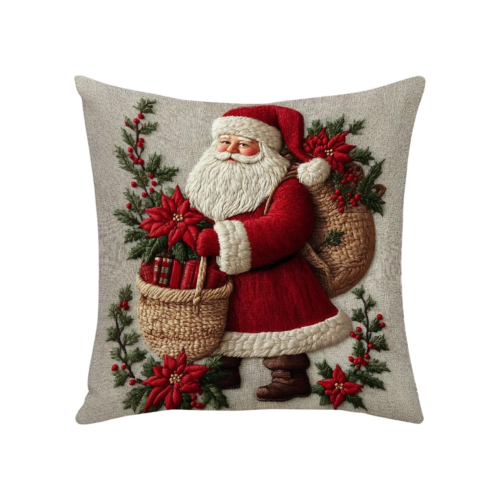 

Plush Cartoon Snowman Christmas Elk Pillow One Size