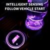 7 Colors Car LED Luminous Water Cup Pads Auto Coaster Mats For BMW M M3 M5 M6 X3 E46 E90 F30 G20 E36 E34 X6 G20 G30 Accessories