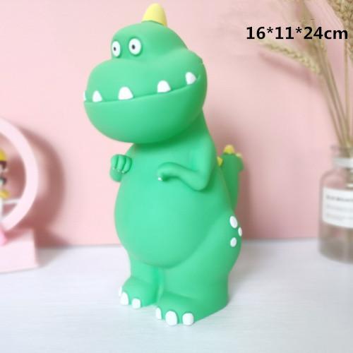DXUIALOI Creative Color Painting Cartoon Cute Dinosaur Piggy Bank Children's Gift Fall Resistant Piggy Bank Home Decoration