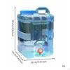 Portable Water Container Builtin Faucet Large Capacity Carrier LeakResistant Seal for Campers,
