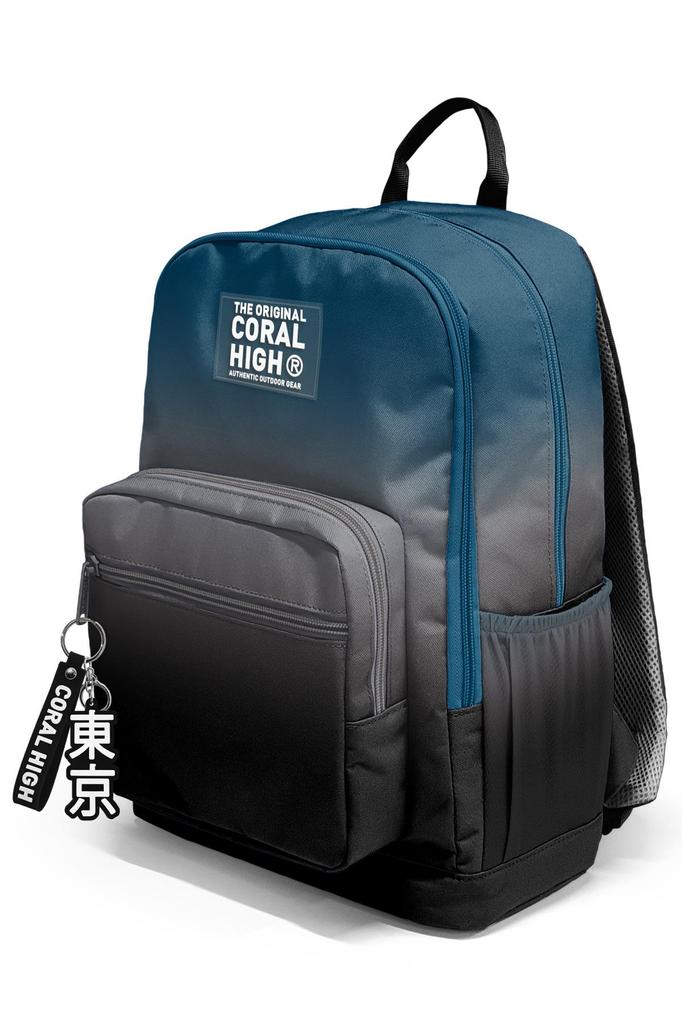 coral high Nefti Gray Color Transitional School Backpack 23642