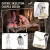 Figurine squelette d'Halloween 40 cm - Décoration réaliste pour accessoires de fête à domicile