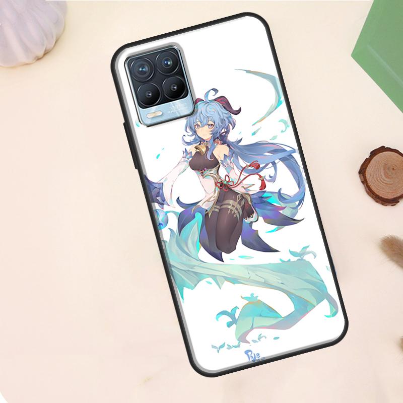 Genshin Impact GanYu Game Case For Realme C67 C71 C63 C61 C55 C51 C53 C35 C65 C75 11 12 13 14 Pro Plus GT6 GT7 15 Pro
