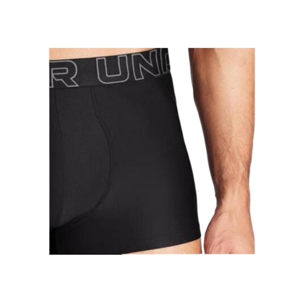 Under Armour Tech Boxer Jock Letter Pattern Slim Fit Comfortable Mid Rise Underwear 3 Pack Men Underwear Black 1387418-001