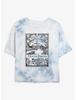 Hocus Pocus Sanderson House Vintage Poster Tie-Dye Womens Crop T-Shirt
