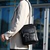 Crossbody Bag Men's Shoulder Bag Retro Vertical Portable Business Men's Bag Casual Men's Leather Bag Satchel Shoulder Bag
