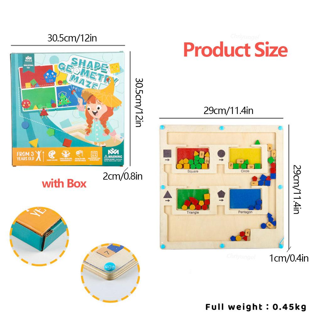 

Деревянные магнитные игрушки-лабиринты для детей, магнитная сортировочная доска, магнитные доски-лабиринты по цвету и форме, развивающие игрушки Монтессори