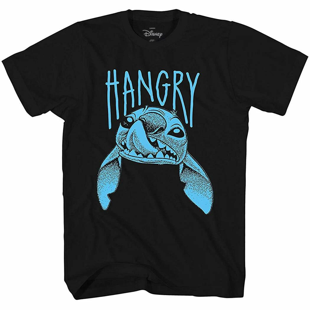 Lilo and Stitch Hangry 100% Cotton T-shirt Mens Tees Top S