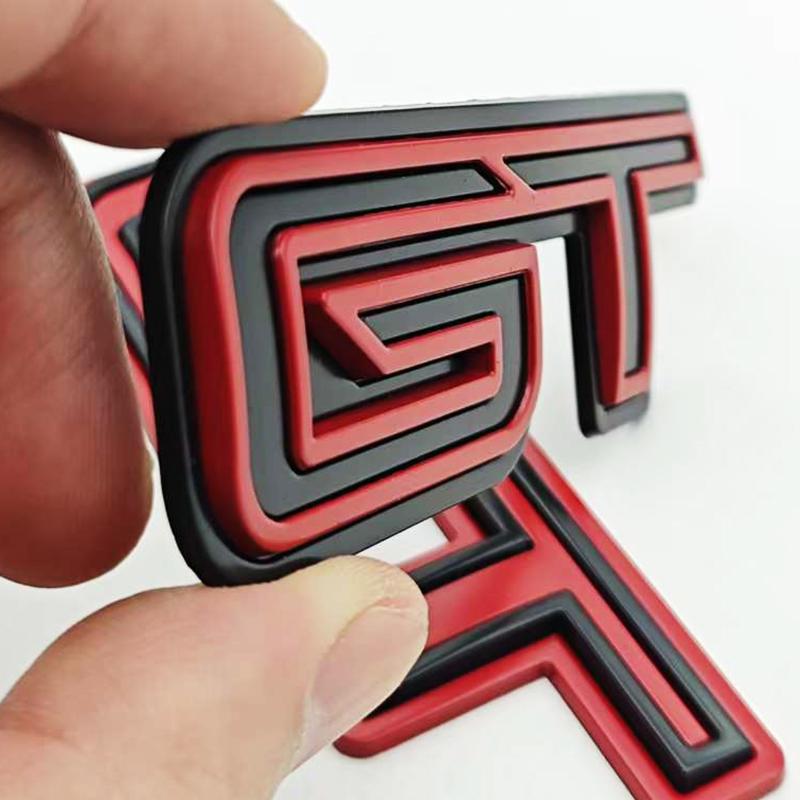 FETG4 3D Metal Car Styling Logo GT Badge Sticker Emblem Decals For Ford Mustang SHELBY GT Auto Decoration Accessories