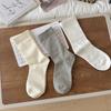 Stacked Socks - Pure Cotton Women's Loose Fit Socks Without Cuffs, No Bones, Durable, Anti-tear, Suitable for All Occasions