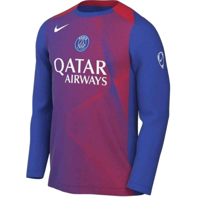 Nike Dri-Fit Academy Pro Logo Print Slim Fit Long Sleeve T-Shirt Men tops HM3747-406 S