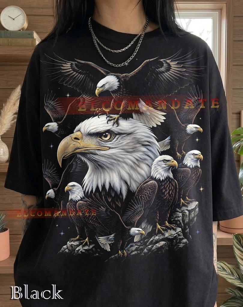 Bald Eagle Bird Of Prey Wildlife Nature Comfort Colors® Tshirt, Majestic Raptor American Eagle Animal Lover Vintage Bootleg Style Tee