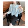 Autumn New Fashionable and Chic Pointed Collar Short Top Women's Design Niche Fashionable Western Long Sleeve Cardigan