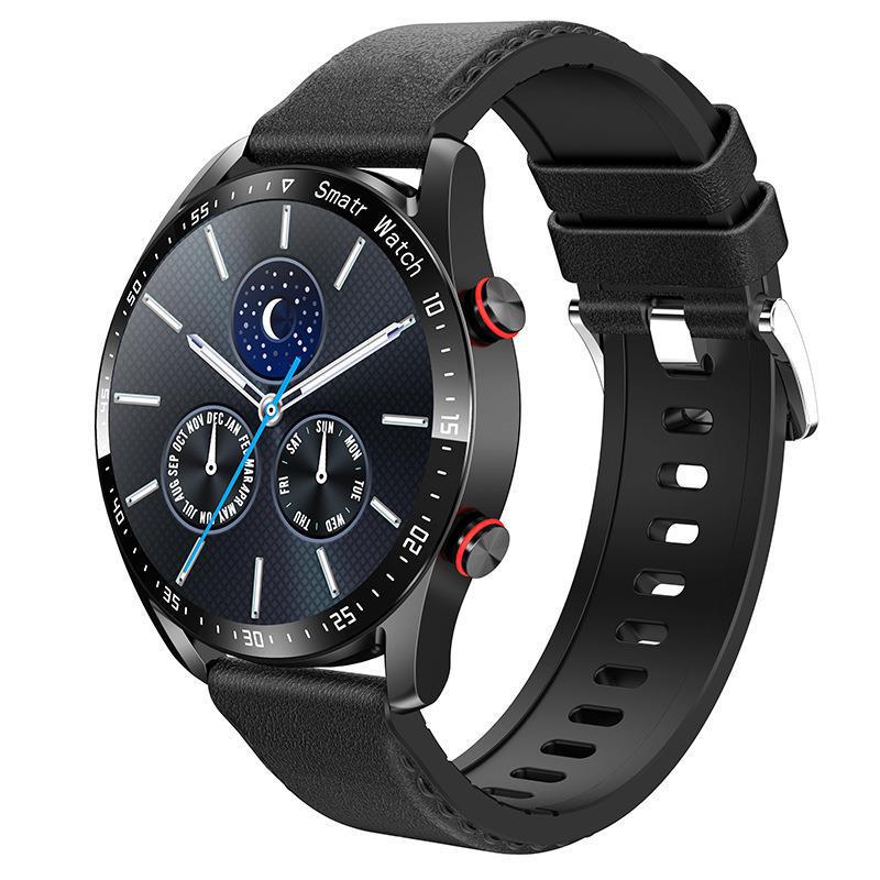 HW20 Waterproof Bluetooth Smart Watch with ECG+PPG, Stainless Steel Strap, Business Edition.