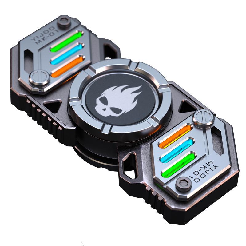 Yijue Luminous Deformable Finger Gyro - Kids' Stress Relief Toy with Black Tech