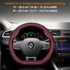 ZKMD1 Suitable for Renault Ultra-Thin Breathable Leather Steering Wheel Cover Suitable for Megane 3 2 4 Clio4 5 Captur Trafic