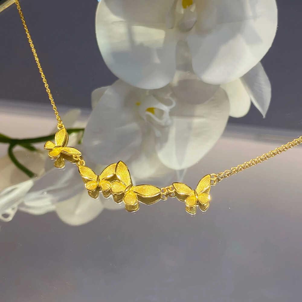 Vietnam Butterfly Necklace - Elegant Gold Design for Women's Fashion and Versatile Style