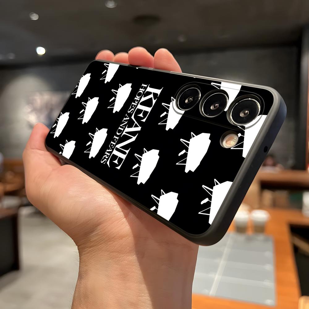 M-Music K-KEANE Phone Case For Samsung A56 A36 A26 A16 A15 A25 A35 A55 A14 A34 A24 A54 Black Soft Shell Samsung A14